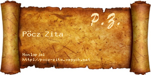 Pöcz Zita névjegykártya